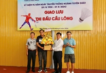 Sôi nổi Giải cầu lông kỷ niệm 94 năm Ngày truyền thống ngành Tuyên giáo của Đảng